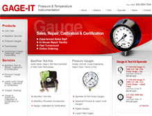 Tablet Screenshot of gageitinc.com